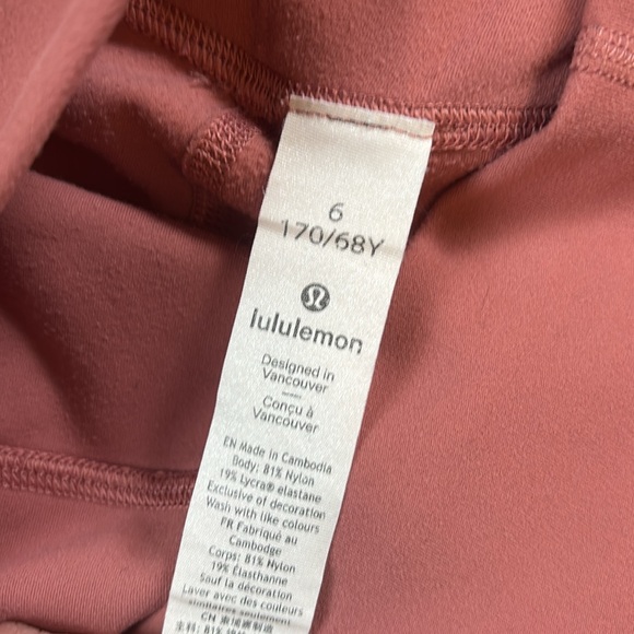 Lululemon Align Super-High Rise Pants 28" in Rose Pink Size 6 - Picture 2 of 8